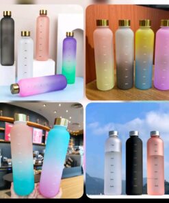 Motivational time maker 1liter water bottle