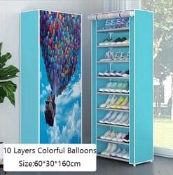 Printed Shoe Rack 10 Layer