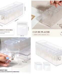 20 Pouch Acrylic Jewelry Box
