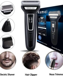 KEMEI 3 In 1 Rechargeable Electric Shaver & Trimmer