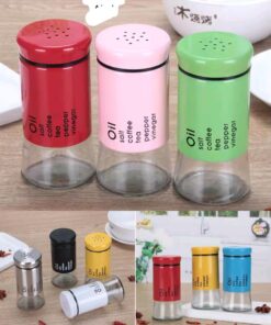 Salt and pepper glass merterial