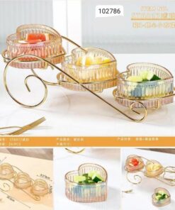 Serving stand glass bowl