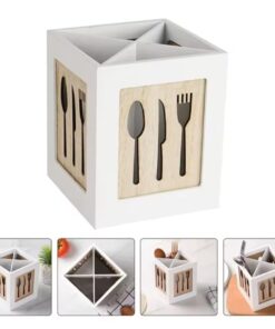 Cutlery holder wood box packing