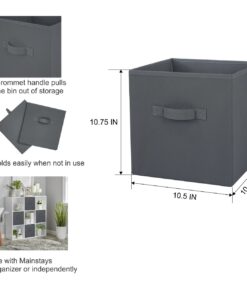 Collapsible Cube Fabric Storage Bins  Size: (10.5" x 10.5")