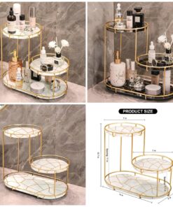 3-Tier golden vanity stand SK