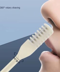 Portable Manual Nose Hair Trimmer Washable for Men and Women Waterproof Double Head Nose Hair Removal Pack of 2