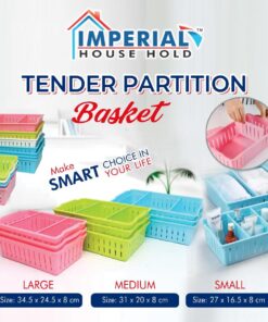 Imperial Tender Partitian Basket Large