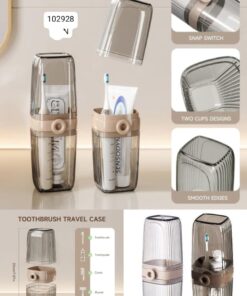 Travel toothbrush holder