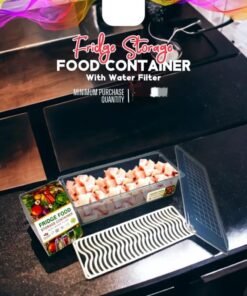 Fridge Storage Food Container With Water Filter Net