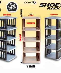 5 Layer Multipurpose Shoe Rack Plastic