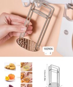 Stainless steel potato masher