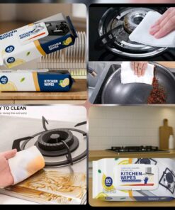 Kitchen Cleaning Wipes  Pack of 80