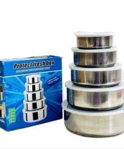 5 -Piece Fresh Box Set - Stainless Steel Food Storage Containers