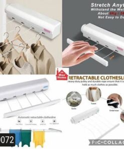 Wall Mounted Retractable Cloth Line 4