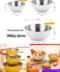 Stainless steel bowl Large