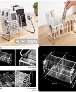 Acrylic desktop remote control organiser SK