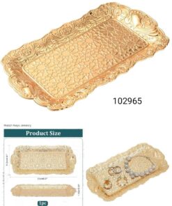 Metal golden tray