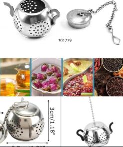 Stainless steel kettle shape infuser