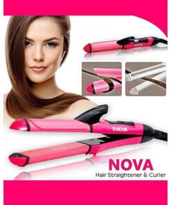 Nova 2 In 1 Professional Hair Curler & Hair Straightener