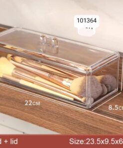 Acrilic cosmetic brush holder