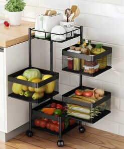 Kitchen Trolly Square 4 Layer