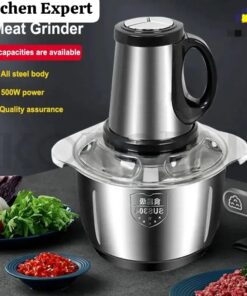 Electric Meat Chopper Grinder 3 Litre variable speed With Sharp Blades Stainless Steel Bowl