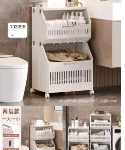 2layer storage trolley heavy duty