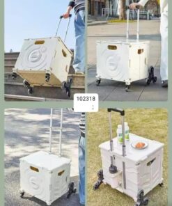 Outdoor folding storage trolley heavy duty