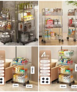 Acrylic Luxury Trolly (4layer)