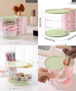 3layer Jewellery organiser with cosmetic brush holder