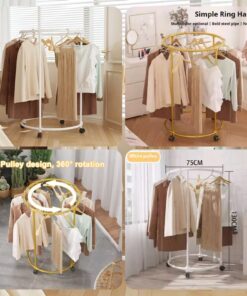 Round rotatable coat hanger SK