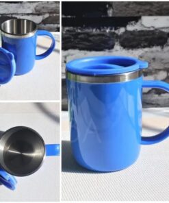 Beast Coffee Mug 400ml Stainless Steel Insulated Air-Tight Thermal Mug Closure by Pressure,  Stainless Steel Travel Mug