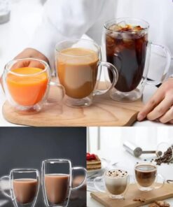 Glass Double wall mug  350ml