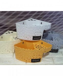 Wall Mounted Bathroom Storage Triangle Corner Shelf Organizer With Drainage Hole