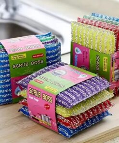 Multi 4Pcs Metal Abrasive Sponges