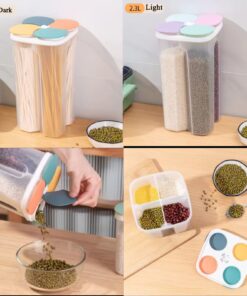 4portion plastic jar big capacity 2300ml