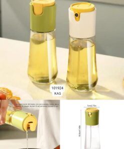 2 in 1 oil spray bottle glass merterial