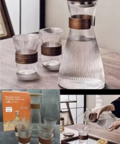 Water set 4pcs glass 1pcs jug glass merterial