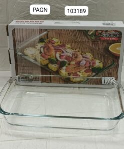 Large Capacity Toughened Glass Baking Dish Pan Oven 450°C size 1.6litre