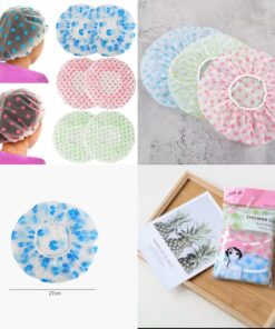 Bath shower cap pack of 3