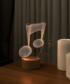 Night Light 3D Illusion Lamp USB Powered LED Signs Decoration for Bedroom