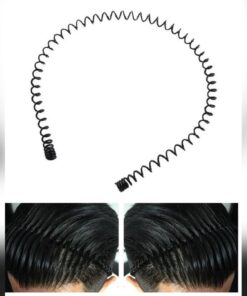 Hair Band Zigzag and Ring Spring Metal    (Pack Of 2)
