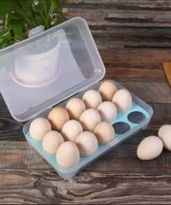 15 Grid Egg Storage Box Egg Tray With Lid Kitchen Refrigerator Egg Box Egg Drop Rack Egg Storage Boxes Fridge Egg Organizer