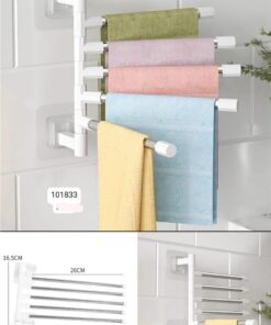 Wall sticking towel holder