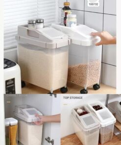 Rice bucket with wheel 10kg