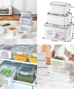 3pcs drainer storage box