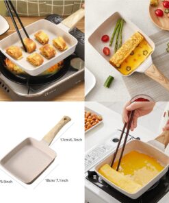 Square fry pan non stick