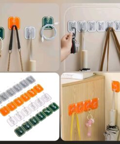 Modern self-adhesive 6 hook stripe SK