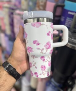 Plain Floral Tumbler 20oz