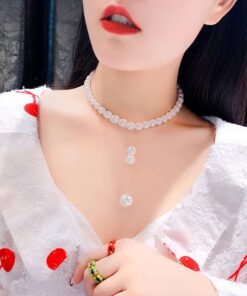 Pearl bead chokers necklaces